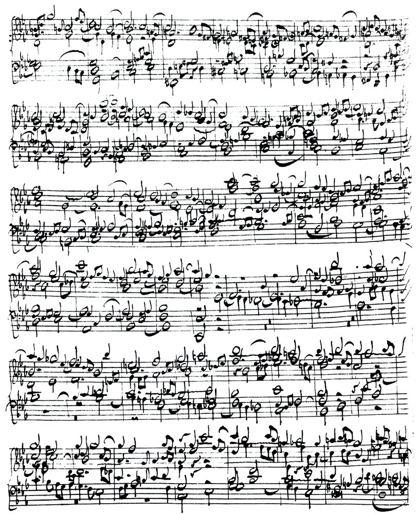 Music Score of Johann Sebastian Bach by German School